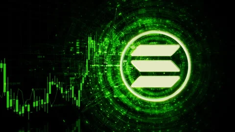 Cryptocurrency and Encryption Technology Background Stock Footage 308065464