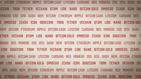 Cryptocurrency Background Stock Footage 87774203