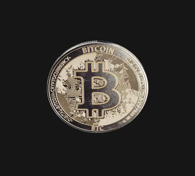 Cryptocurrency Bitcoin Coin Stock-Fotos