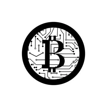 Cryptocurrency bitcoin future coin icon. The concept of virtual currency. vec Stock Illustration