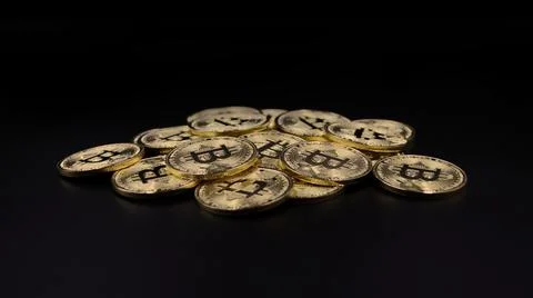 Cryptocurrency bitcoin the future coin Stock Photos