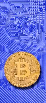Cryptocurrency bitcoin Stock Photos