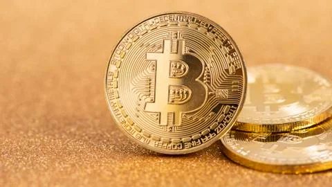 Cryptocurrency bitcoin Stock Photos