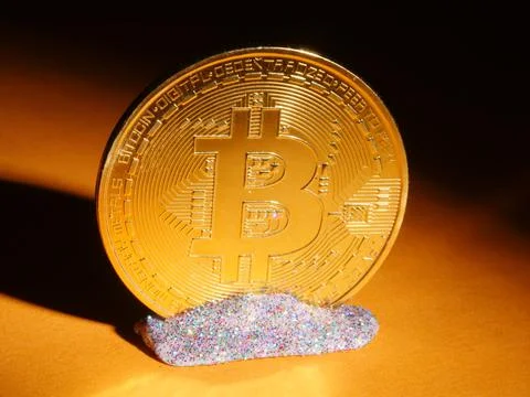 Cryptocurrency bitcoin Stock Photos