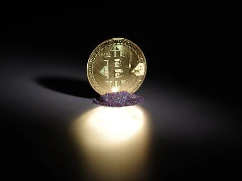 Cryptocurrency bitcoin Stock Photos