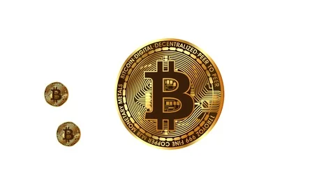 Cryptocurrency Bitcoins Video stock 97446568