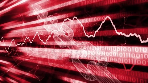 Cryptocurrency blockchain chain business collapse animation Vídeos de archivo 337248747