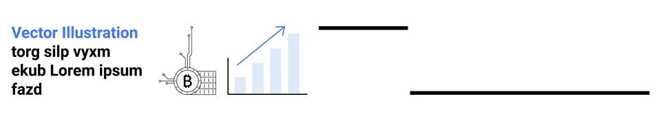 Cryptocurrency, blockchain, financial growth, data analysis, digital currency Stock Illustration