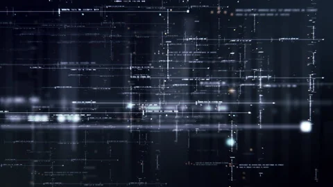 Cryptocurrency Blockchain Matrix Simulation Stock Footage 170678599