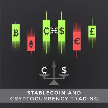 Cryptocurrency blockchain technology concept. Stock Illustration