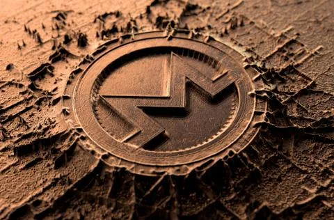 Cryptocurrency Casting Monero イラスト素材
