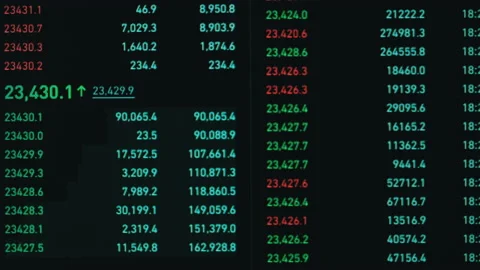 Cryptocurrency Chart, Bitcoin Graph Rising Stock Footage 209229517