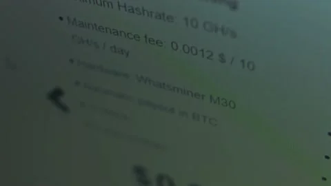 Cryptocurrency cloud mining. Useful general information about cloud mining Stock Footage 149850671