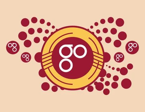 Cryptocurrency coin design イラスト素材