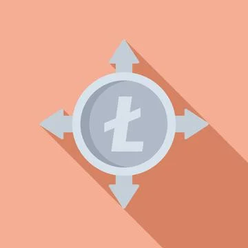 Cryptocurrency coin icon flat vector. Crypto money 스톡 일러스트
