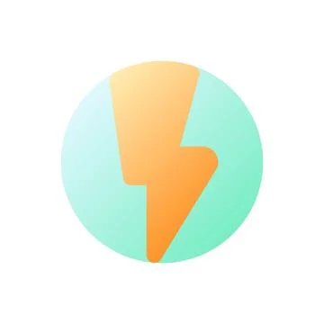 Cryptocurrency coin pixel perfect flat gradient color ui icon Illustrazione stock