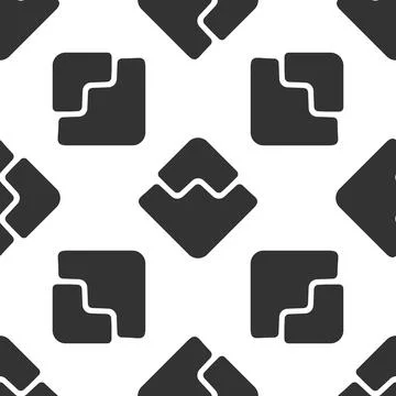 Cryptocurrency coin Waves icon seamless pattern on white background. Physical Illustrazione stock