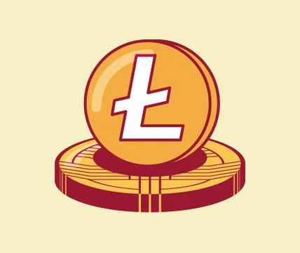 Cryptocurrency coins design Stockillustratie