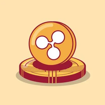 Cryptocurrency coins design Stock Illustration