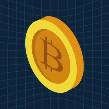 Cryptocurrency coins icon Stock Illustration