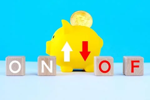 Cryptocurrency coins Stock Photos