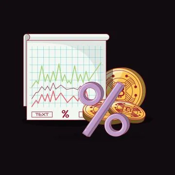 Cryptocurrency concept design Stock Illustration