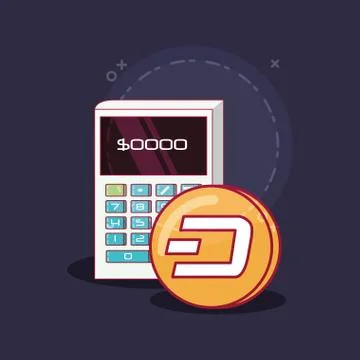 Cryptocurrency concept design 库存插图