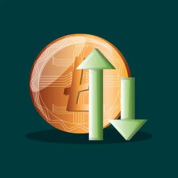 Cryptocurrency concept design イラスト素材