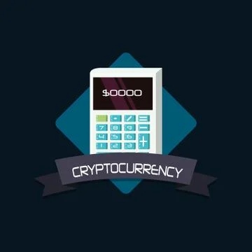Cryptocurrency concept design Stockillustratie