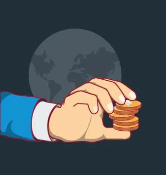 Cryptocurrency concept design イラスト素材