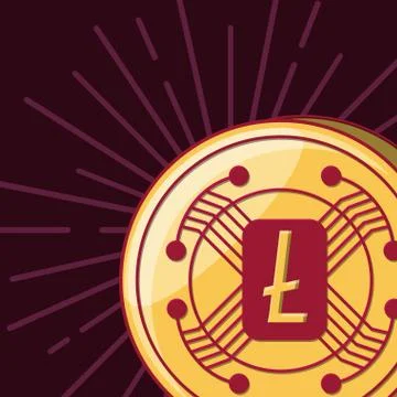 Cryptocurrency concept design Stock Illustration