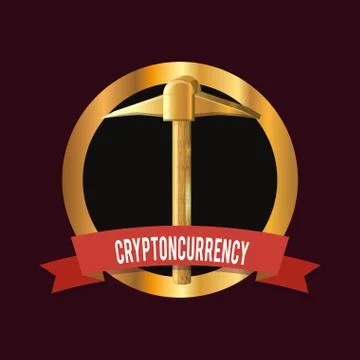 Cryptocurrency concept design Stockillustratie