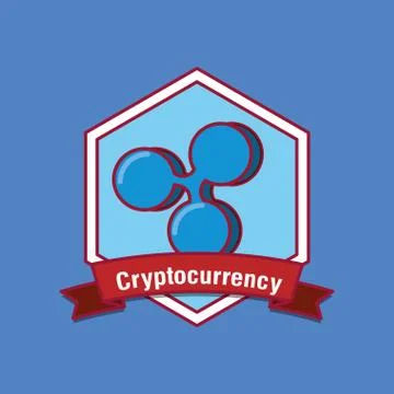 Cryptocurrency design concept Stock Illustration