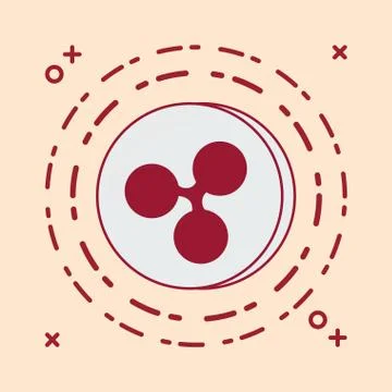 Cryptocurrency design concept Illustrazione stock