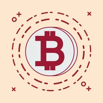 Cryptocurrency design concept Illustrazione stock