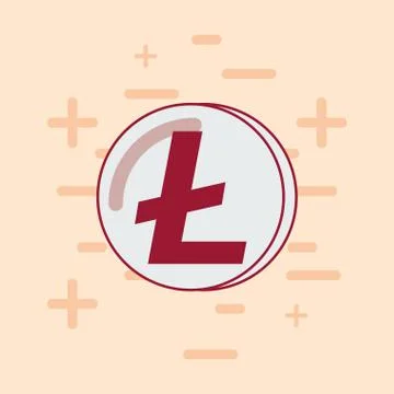 Cryptocurrency design concept Illustrazione stock