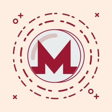 Cryptocurrency design concept Illustrazione stock