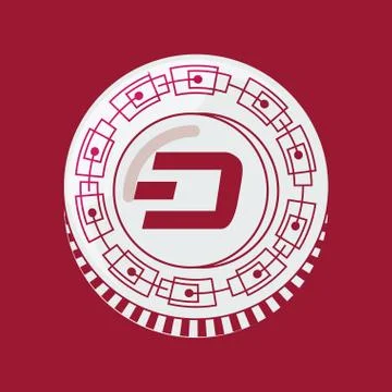 Cryptocurrency design concept Stock Illustration