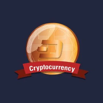 Cryptocurrency design concept 스톡 일러스트
