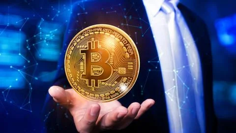 Cryptocurrency Digital background 4k Stock Photos