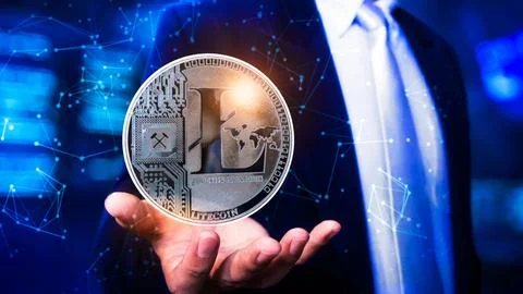 Cryptocurrency Digital background 4k Stock-Fotos