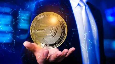 Cryptocurrency Digital background 4k Stock Photos