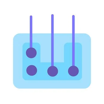 Cryptocurrency Digital Panel Interlinked Entities Stock Illustration