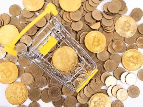 Cryptocurrency digital payment concept Stock Photos