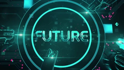 Cryptocurrency with digital technology hitech concept Stock Footage 143534072