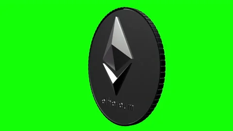 Cryptocurrency ethereum rotating Video stock 154570836
