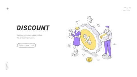 Cryptocurrency Financial Discount Isometric Vector Illustration for Blockch.. Stock Illustration