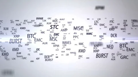 Cryptocurrency Stock Footage 87269633