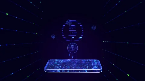 Cryptocurrency Stock Footage 127619858