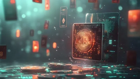 Cryptocurrency  Video stock 285589885